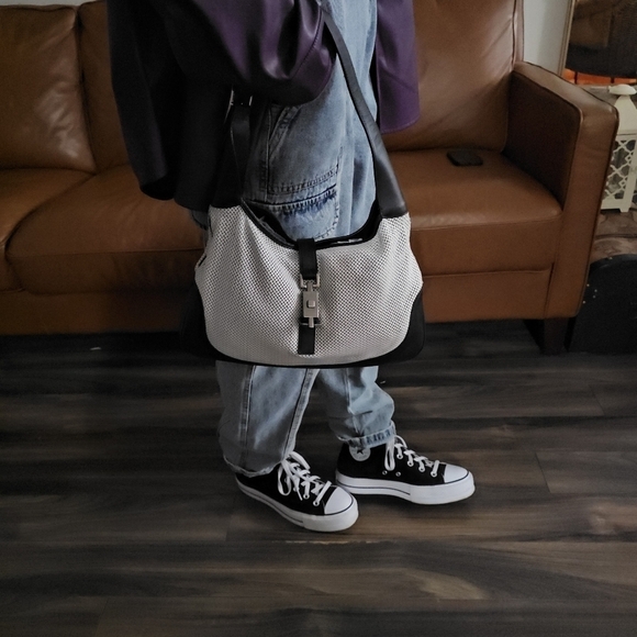 Gucci Jackie O Hobo Bag Vintage Perforated Leather - Picture 3 of 11